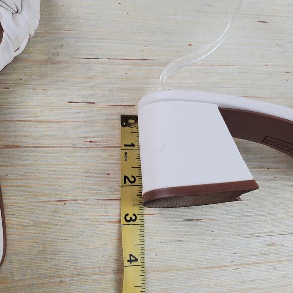 SINCERELY JULES | Braided Strap | White | Mule Heel Sandals | Size 8.5 - Picture 5 of 7